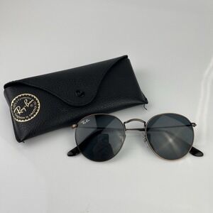 Ray-Ban Italy Bronze/Black RB3447 50-21 145 3N  Round Metal Mens Sunglasses